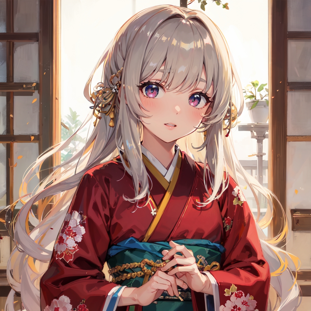 young-female-teen-is-seen-wearing-standalone-teen-girl-with-solo-with-japanese-clothes-with-kimono-with-long-hair-with-parted-lips-with-peering-at-the-audience-and-featuring-obi-Created-using-animatedModelsOf_v10-on-Stable-Diffusion